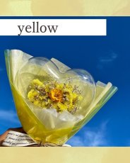 画像1: Heart bouquet （yellow） (1)