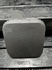 画像4: UKEZARA‘SQUARE STUDS‘ XL ブラック (クラックあり) (4)